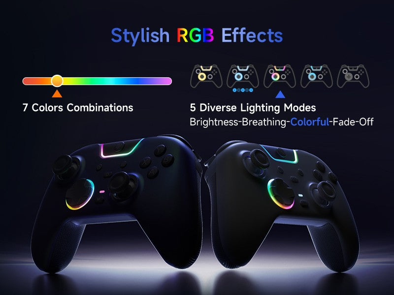 EasySMX X05 Pro Wireless Gaming Controller with Hall Joysticks, 1000Hz Polling Gamepad for PC Nintendo Switch Android and iOS