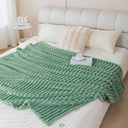 1pc soft and skin friendly warm blanket, suitable for bedrooms, sofa covers, camping and travel, multifunctional blanket