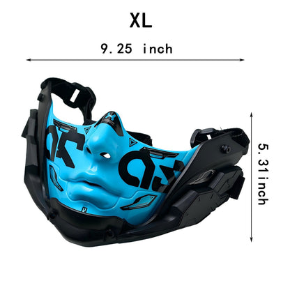 14 Color Two Sizes Cyberpunk Half Face Mask Halloween Cosplay Mask Adjustable Strap Breathable Comfort Party Costume Face Cover