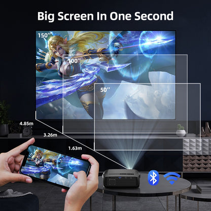 CAIWEI A10R 3500ANSI 1920 * 1080P Full HD 4K Projector Smart Android Auto Focus Outdoor Home Cinema Projectors for Movies Video