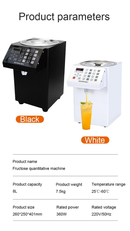 16 Grid Quantitative Fructose Filling Machine Bubble Milk Tea Shop Automatic Electric Syrup Sugar Dispenser Levulose Quantifier