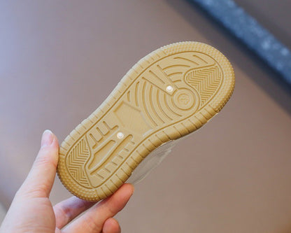 Children's White Shoes Spring and Autumn Kid's Sports Shoe Anti slip Lightweight Boys Board Shoes Soft Sole Baby Casual Shoes