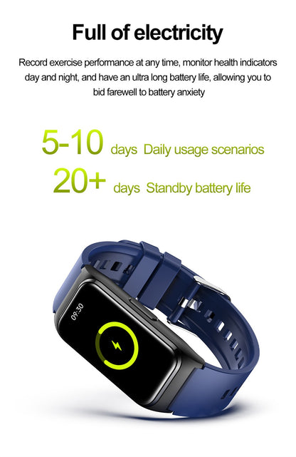 ECG+PPG Smart Watch Health Monitoring Blood Pressure Uric Acid Blood Fat bracelet Bluetooth Call Reminder Waterproof SmartWatch