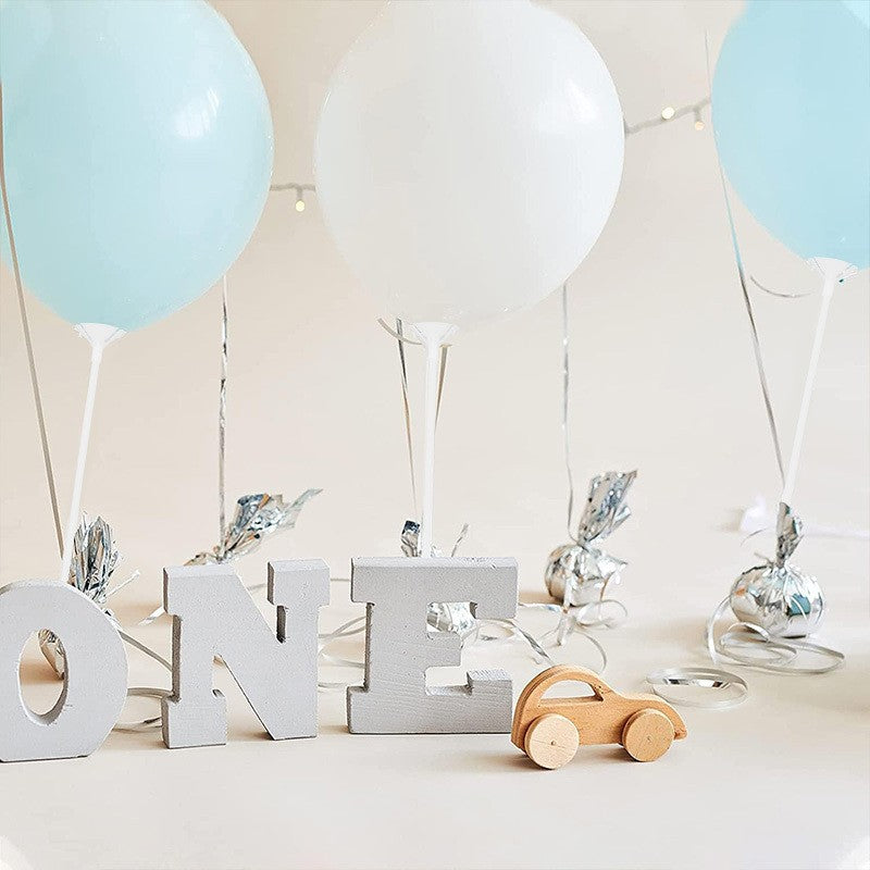 10/20Pcs Multipurpose Plastic Balloon Sticks With Cup White Balloon Holder Birthday Wedding Party Decorations Celebration Supply