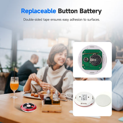 Retekess Wireless Calling System Restaurant Pager TD108 Waterproof Watch Receiver T117 Waiter Call Buttons For Hookah Cafe Bar