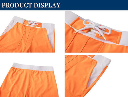 MAGCOMSEN Men's Swimwear Shorts Summer Quick Dry Swimming Trunks Surf Board Shorts Boxer Briefs Swimsuit Beach Sunbathing Shorts