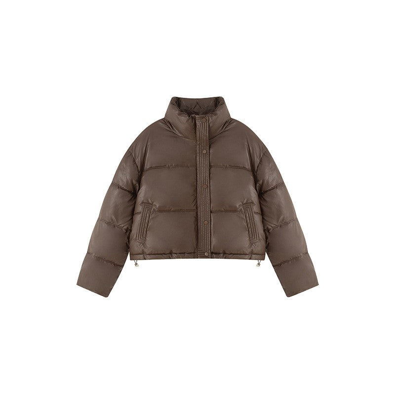 2025 New Autumn Winter Jackets Fashion Women Solid Long Sleeve Thick Pu Zipper Lapel Coats Casual Office Lady Korean Outerwear