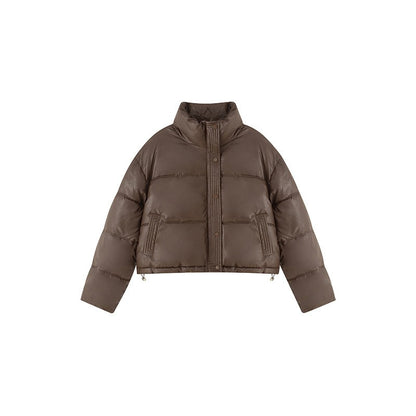 2025 New Autumn Winter Jackets Fashion Women Solid Long Sleeve Thick Pu Zipper Lapel Coats Casual Office Lady Korean Outerwear