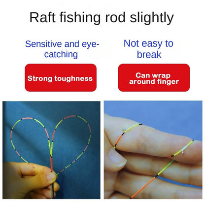 Ponta de Vara 45/55cm Barco/Balsa, Peça de Reposição, Meia Cauda Macia de Liga de Titânio, Reparo, Reforma, Substituição da Ponta da Vara de Pesca