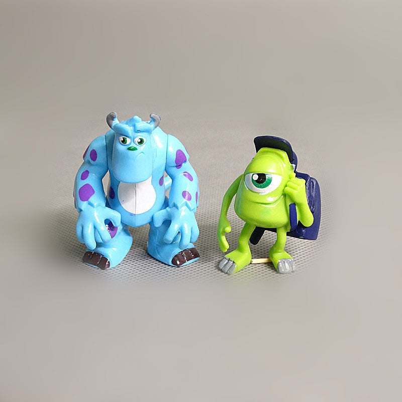 12 pçs/set Monstros Universidade Inc. James P. Sullivan Michael Wozosky Desenho Animado Bonito Anime Figuras de Ação Brinquedos 5-7CM