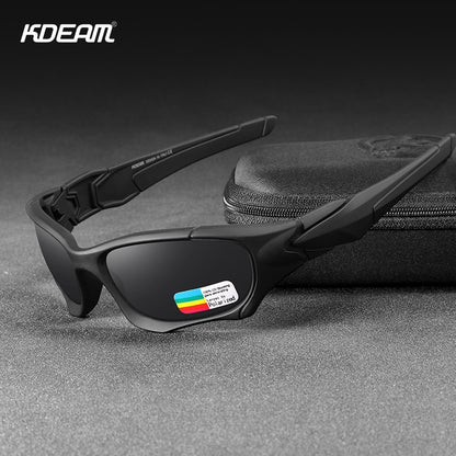 KDEAM Óculos de Sol Polarizados para Esportes ao Ar Livre Masculino Armação Curva Lente Resistente a Estresse Óculos de Sol Feminino KD0623