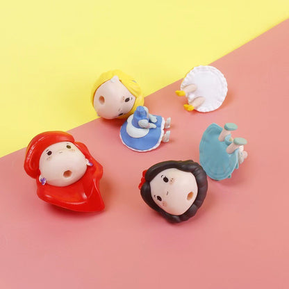 Disney Princesa Ariel Elsa Anna Bela Branca De Neve Cinderela Branca De Neve Fada Pvc Figura De Ação Boneca Decoração Brinquedos Para Crianças Presente