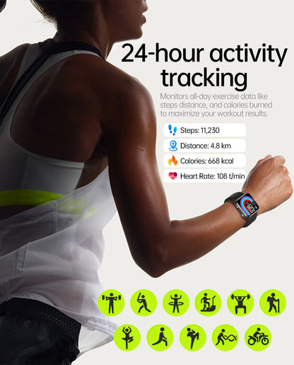 2025 Novo Smartwatch Feminino de LED com IA, Diagnóstico Inteligente, Monitor de Saúde HRV+PPG, Pressão Arterial, Oxigênio no Sangue, IP68, NFC?