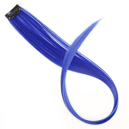 22 Polegadas Sintético Longo Liso Clip In Extensões de Cabelo Perucas de Alta Temperatura Cores do Arco-Íris Acessórios de Cabelo para bom 2026