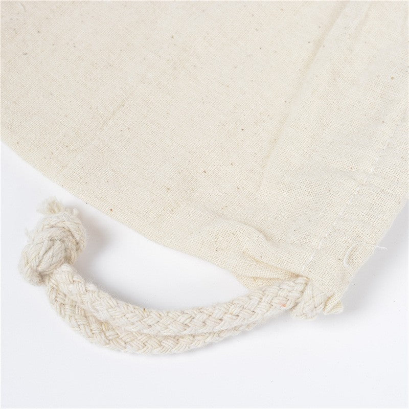 100 Pcs/Lot Cotton Drawstring Bags for Wedding Christmas Gift DIY Package Small Plain Pouches Home Dustproof Storage Sacks