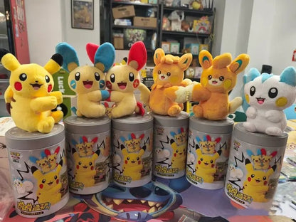 In Stock Pokemon PTCG Nuzzle Plush&Card Display Gift Box Booster Packs Magnetic Stuffed Toy Trading Card Game Collectible Doll