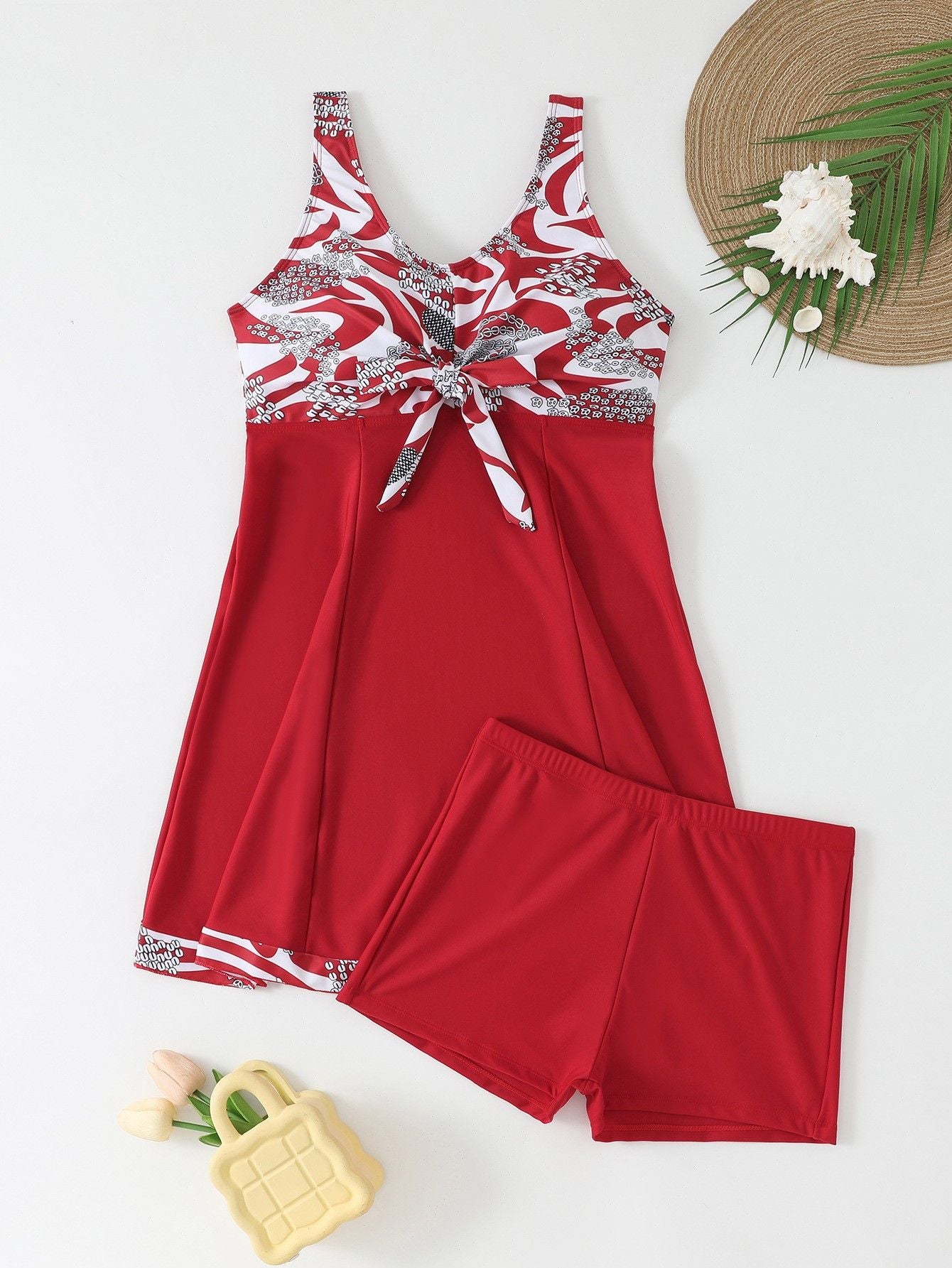 Vigoashely 2025 Sexy Blue Patchwork Tankini High Waist Push UP Swimsuit Women Swimwear Biquinis Lady Strapped Beach Bathing Suit