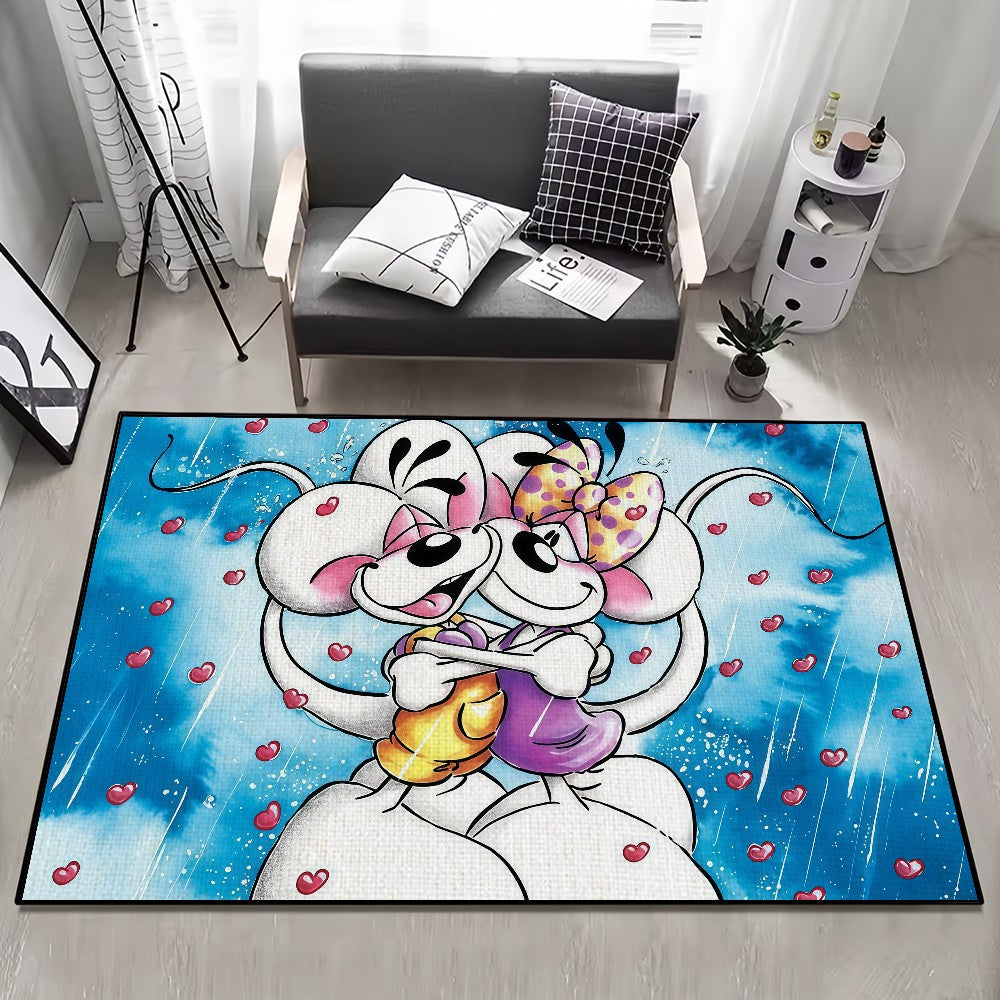 D-diddl small carpet Anti-Slip Kitchen cartoon funny maus art Bedroom Handmade Tufted Rug cute Living Room Entrance Decoration