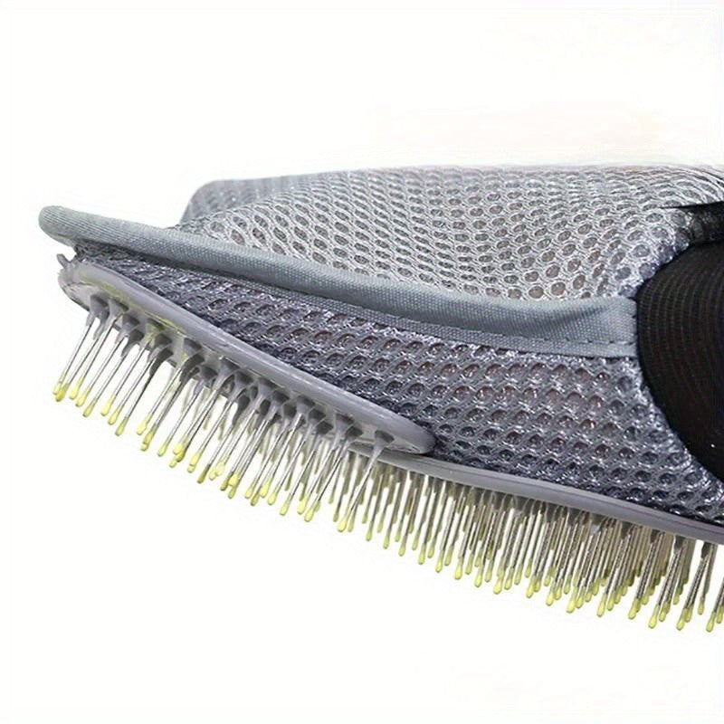 Luva Removedora de Pelos para Cães e Gatos - Escova Eficiente com Pontas de Massagem para Limpeza Gentil