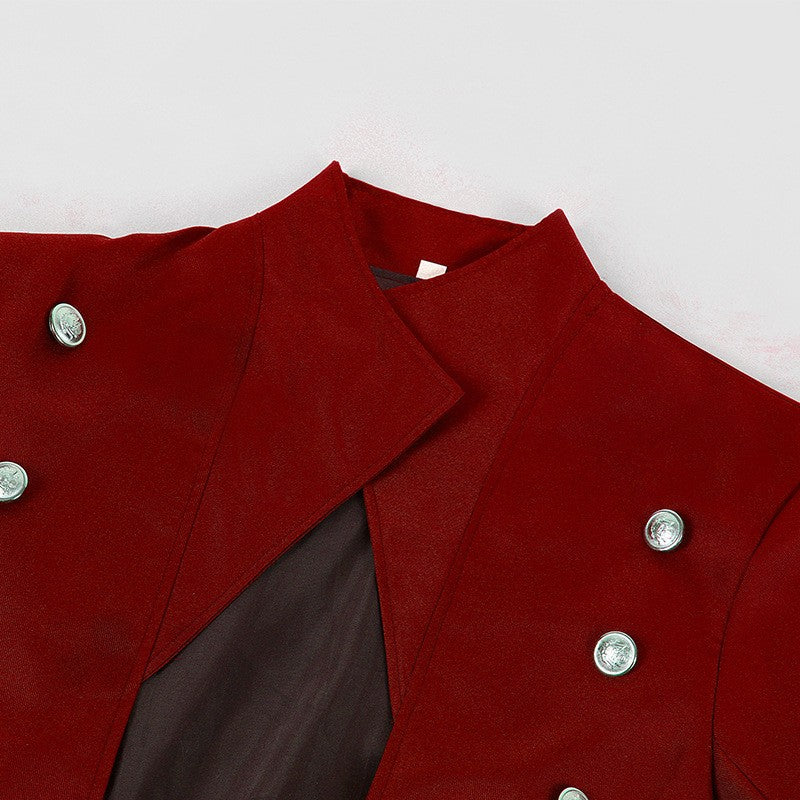 Medieval Men's Pirate Costume Steampunk Vintage Trench Coat Gothic Tuxedo Jacket Victorian Carnival Party Cosplay Jacket Coat