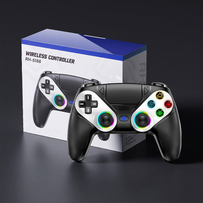 Gamepad For Playstation 5 PS5 Pro/Slim/PC,RGB Wireless Controller  6-Axis Gyro Dual Shock Turbo&Marco Programable Game Controle