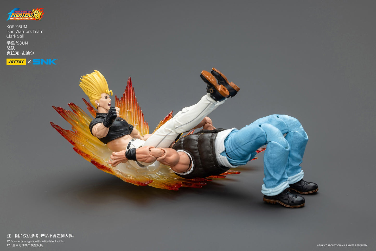 Warhammer SNK 1/18 Action Figures KOF 98UM Ikari Warriors Team Leona Heidern Ralf Jones Clark Still Stage Base-Japan Street
