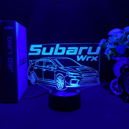 Sports Car 3d Illusion Lamp for Kids Bedroom Decor Nightlight Touch Sensor Atmosphere Birthday Gift Supercar Led Night Light