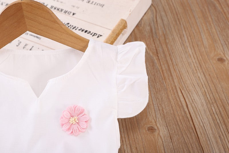 New Summer Fashion Baby Clothes Suit Children Girls Vest Shorts 2Pcs/Sets Toddler Clothing Infant Casual Costume Kids Tracksuits