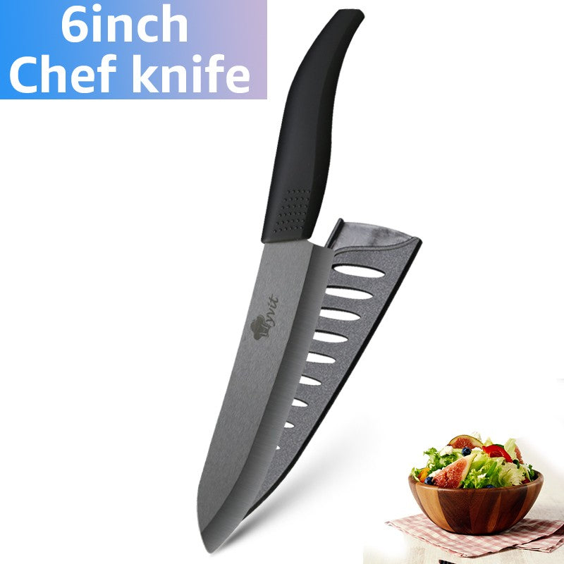 Ceramic Knives Set for Kitchen 3 4 5 6inch Chef Knife Anti-slip Handle Rustproof Blade Fruit Vegetable Slicer Paring Cook Cutter