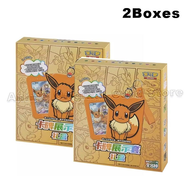 Simplified Chinese Version Genuine PTCG Pokémon Card Display Set Gift Box Second Round Collectible Card Game