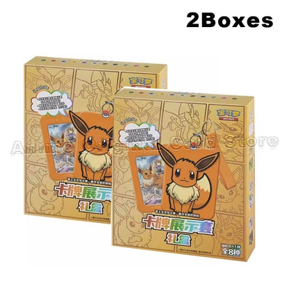 Simplified Chinese Version Genuine PTCG Pokémon Card Display Set Gift Box Second Round Collectible Card Game
