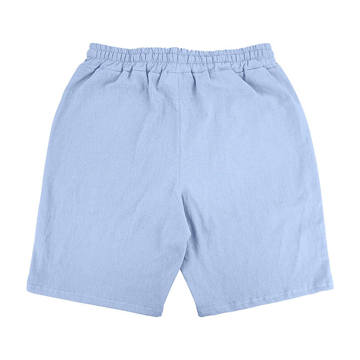 2024 New Men'S Cotton Linen Shorts Pants Male Summer Breathable Solid Color Linen Short Trousers Fitness Streetwear M-4xl