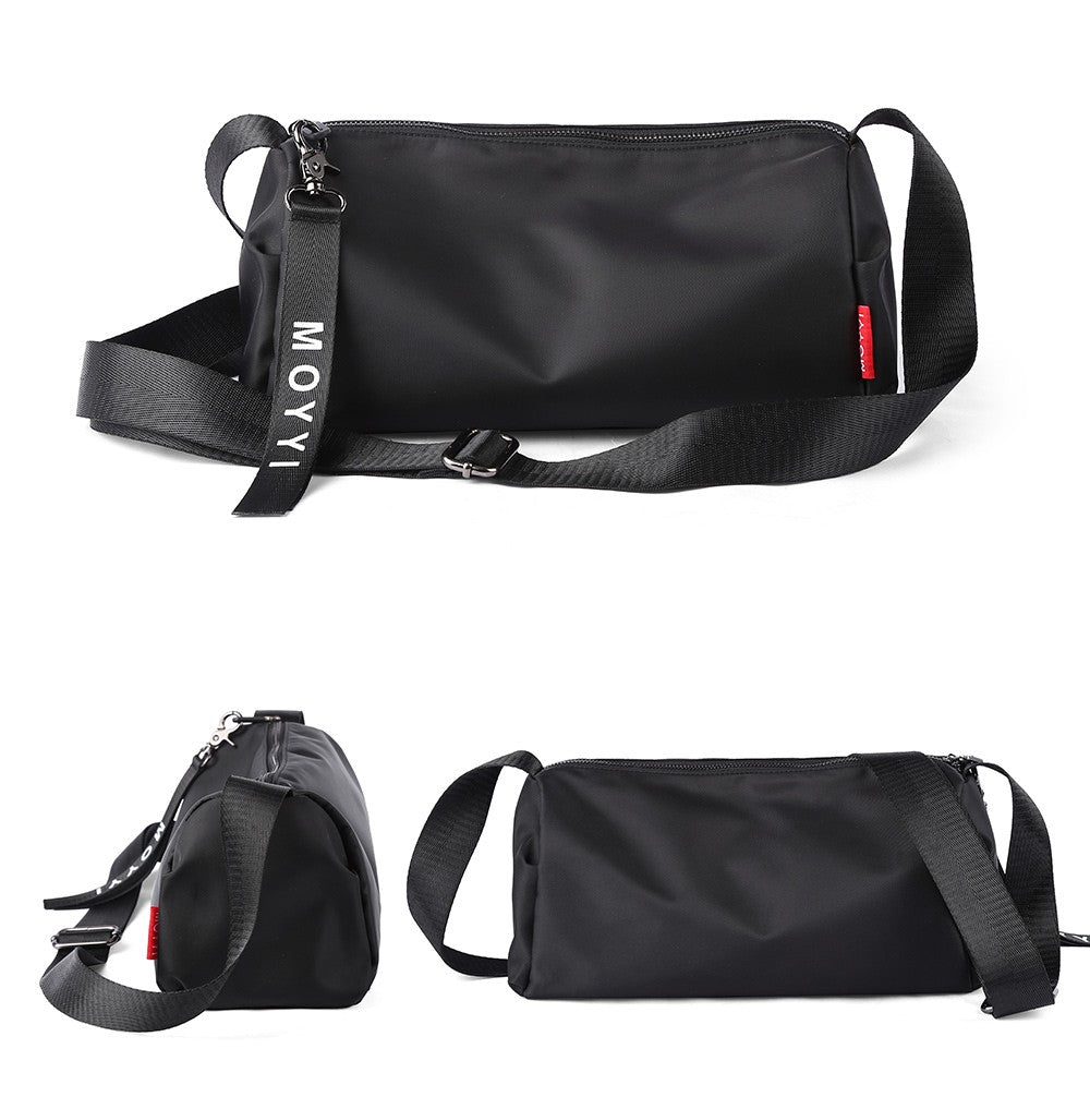 Men's Trendy Messenger Shoulder Bag Student Sports Waterproof Crossbody Sling Bags Leisure Design for Outdoor Solid Lightweight