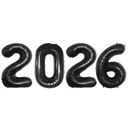 16 Inch 2027 Happy New Year Foil Balloons Christmas New Year Party Decoration Festival Party Supplies Photo Props Home Decor