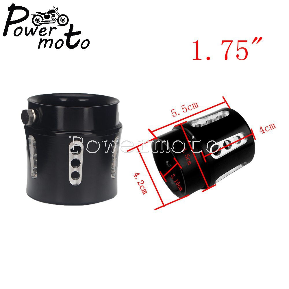 Custom 1-3/4" Exhaust Tip Cafe Racer Tail Pipe Cap for Harley Touring Sportster XL Chopper Bobber Scrambler XS650 CB500