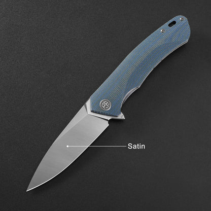 Petrified Fish PF838 Folding Knife Jackknife D2 Steel Outdoor Camping Hunting Hiking EDC Tool Ball Bearing G10 Handle Knives