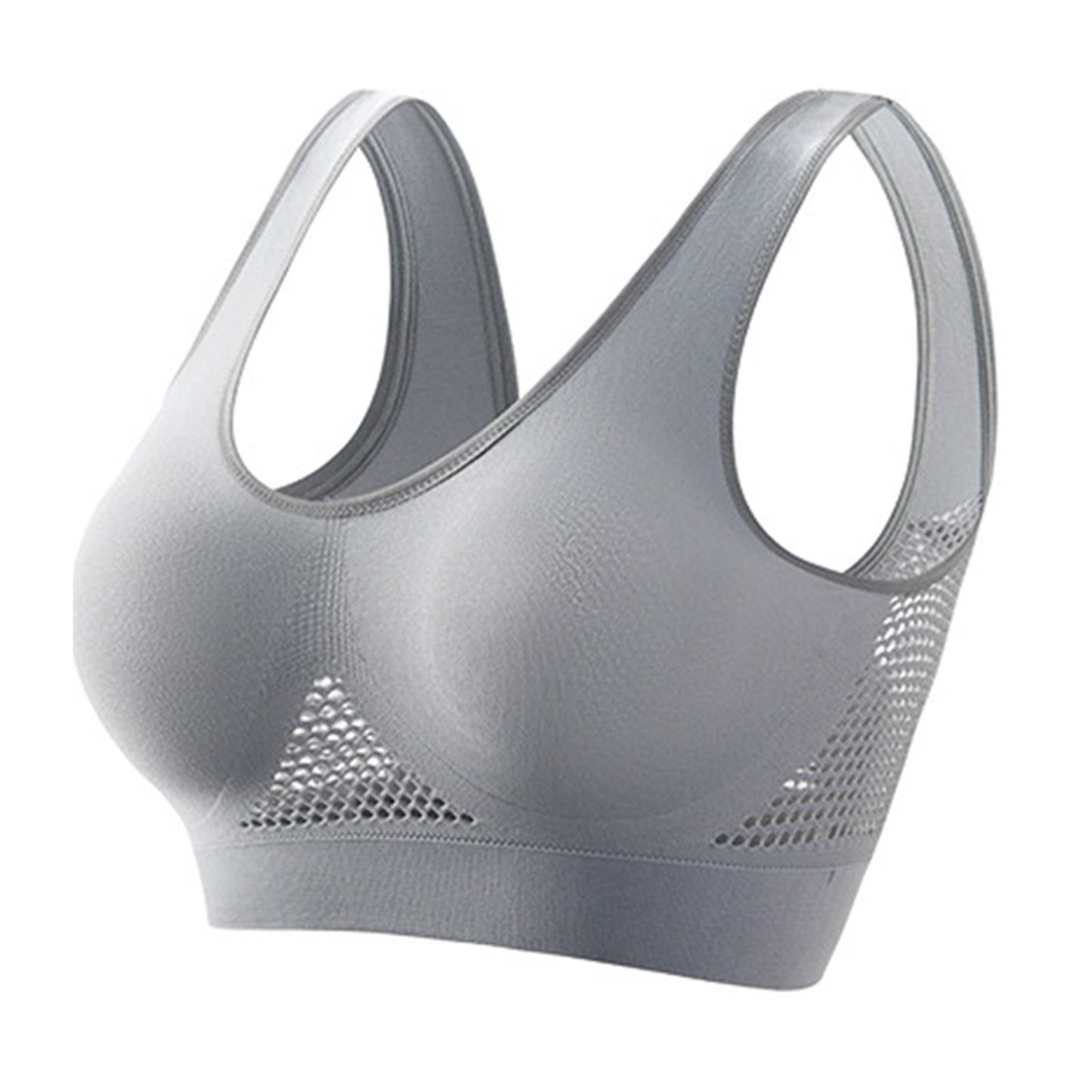 Seamless Mesh Women Sports Bras Fitness Gym Running Underwear Shockproof Bra Wireless 6XL Plus Size Crop Top Breathable Yoga Bra