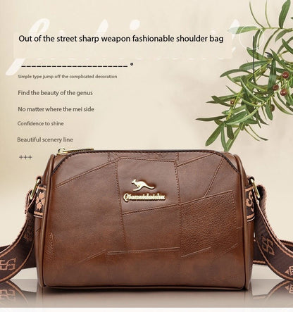 Luxury Kangaroo New Genuine High Quality Soft Leather Women Purses Cofrossbody Bag Designer Brand Ladies Shoulder Crossbody Bags