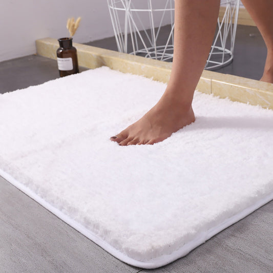 Bathroom Rug Super Absorbent Soft Microfiber Shaggy Bath Mat Non-Slip Machine Washable Bath Rug