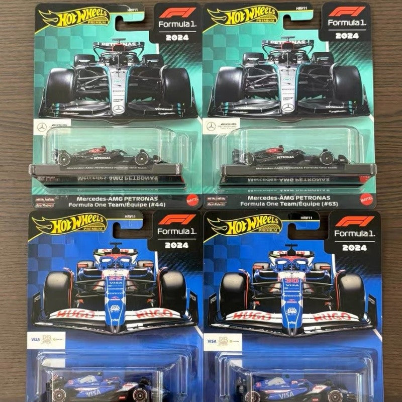 Original Hot Wheels Car Gold Label F1 Racing Model VISA Sauber Williams Fleet HRV11 1/64  Alloy Miniature Die-casting VehicleCar