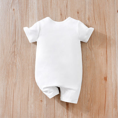 Newborn Clothing Cute Cartoon Marine Animal Print Comfortable And Soft 0-18 Boys And Girls Summer Short Sleeved Baby Jumpsuit