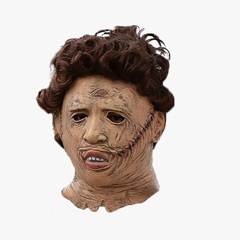 Texas chainsaw killer leather mask Halloween costume party cosplay latex mask Halloween party Supp  Horror Chainsaw Killer Leat