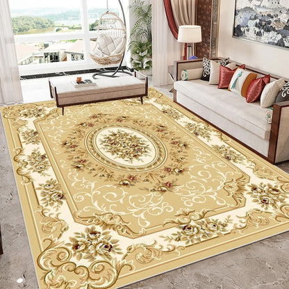 European Style Luxury Large Living Room Carpet Soft Large Area Decoration Home Floor Mats Bedroom Carpet Sofa Custom Floor Mats