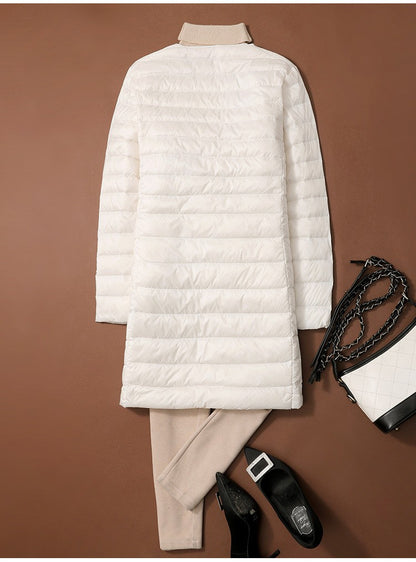 S/M Women Winter Coats 2024 New Autumn Winter O-Neck Female Thin Duck Down Jackets Portable Windproof Puffer Parkas 0-10?