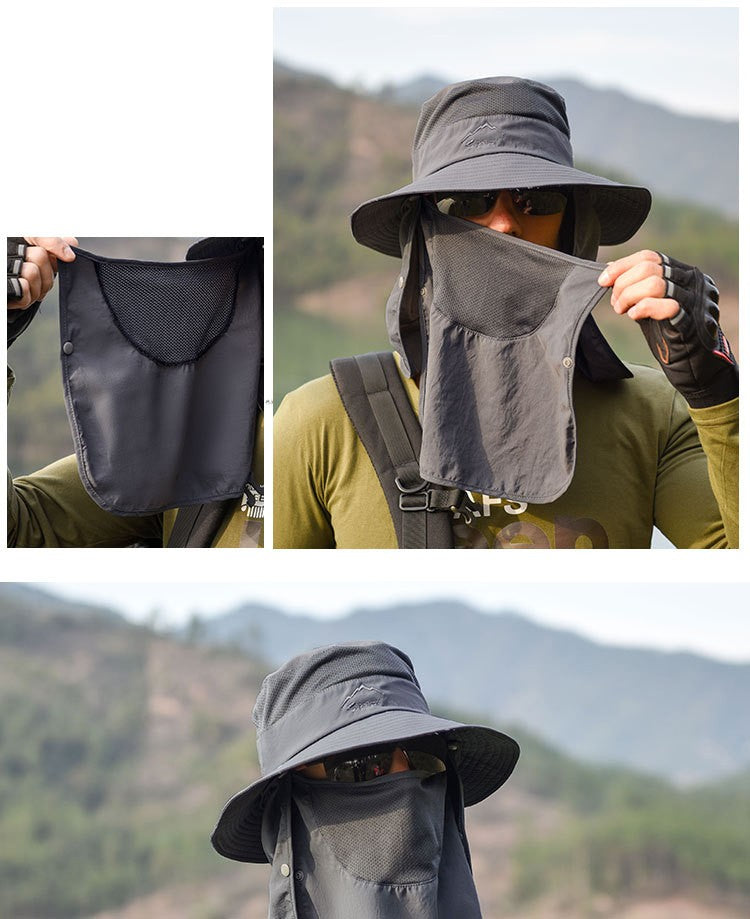 Chapéu Bucket Chapéu de Sol Proteção Solar Primavera Verão Boné Boonie Impermeável para Pesca Caminhada Jardim Safári Praia