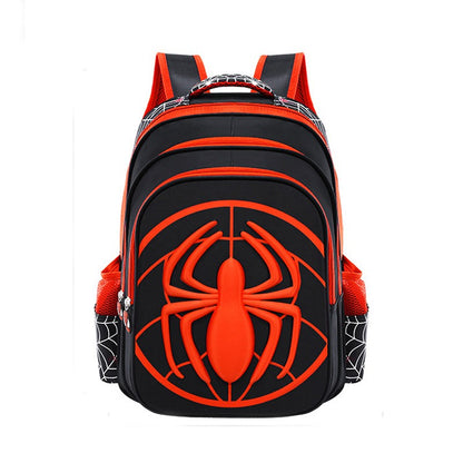 Bolsa Tiracolo Infantil Aranha 3D Tridimensional Desenho Animado, Estojo Escolar Menino Menina Adolescente, Mochila Infantil 2 Peças Impermeável