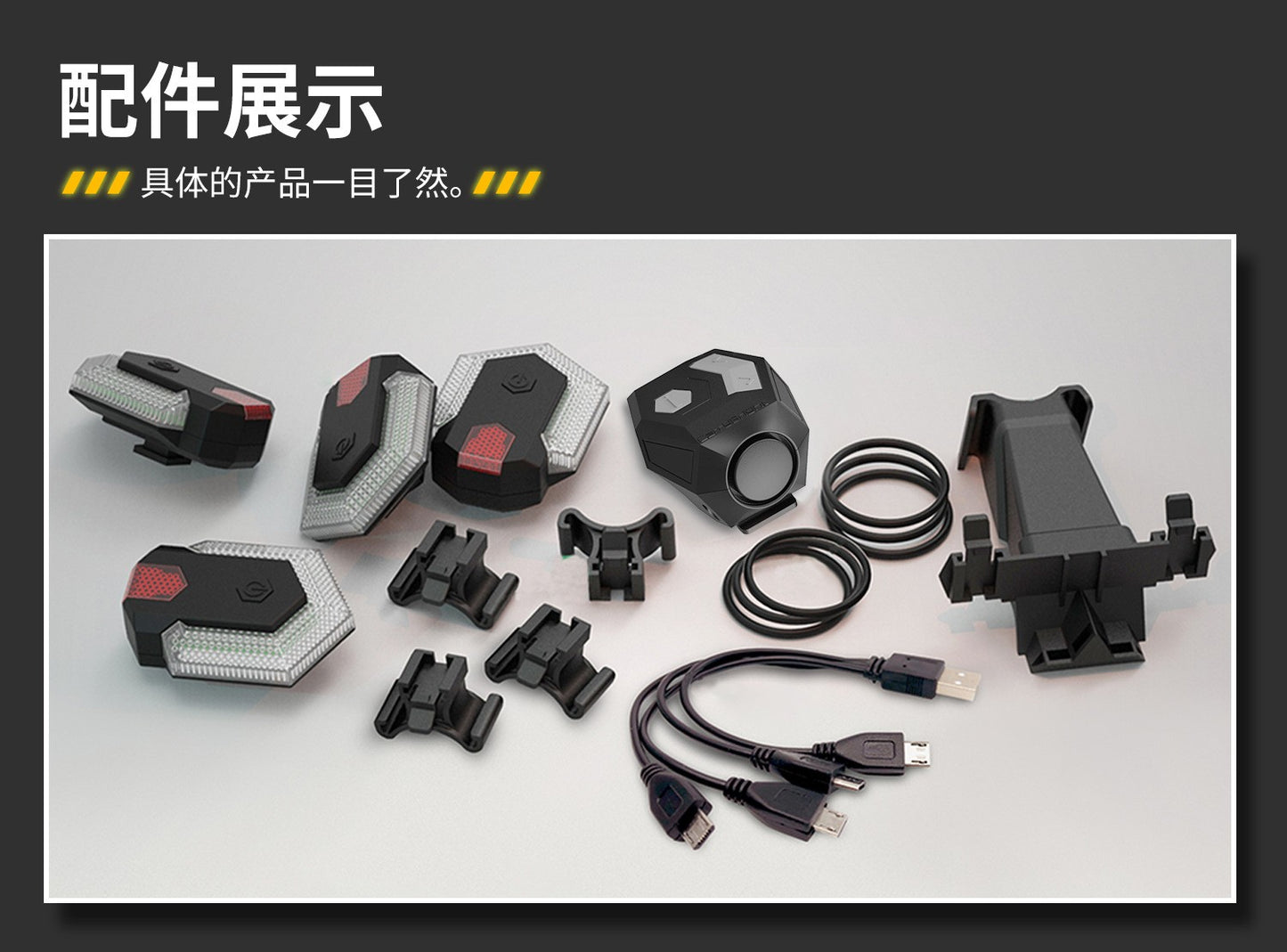 Bike Light LED Bicycle Wireless Remote Control Turn Signal Horn Taillight Warning Lamp Waterproof Outdoor Cycling Accessories