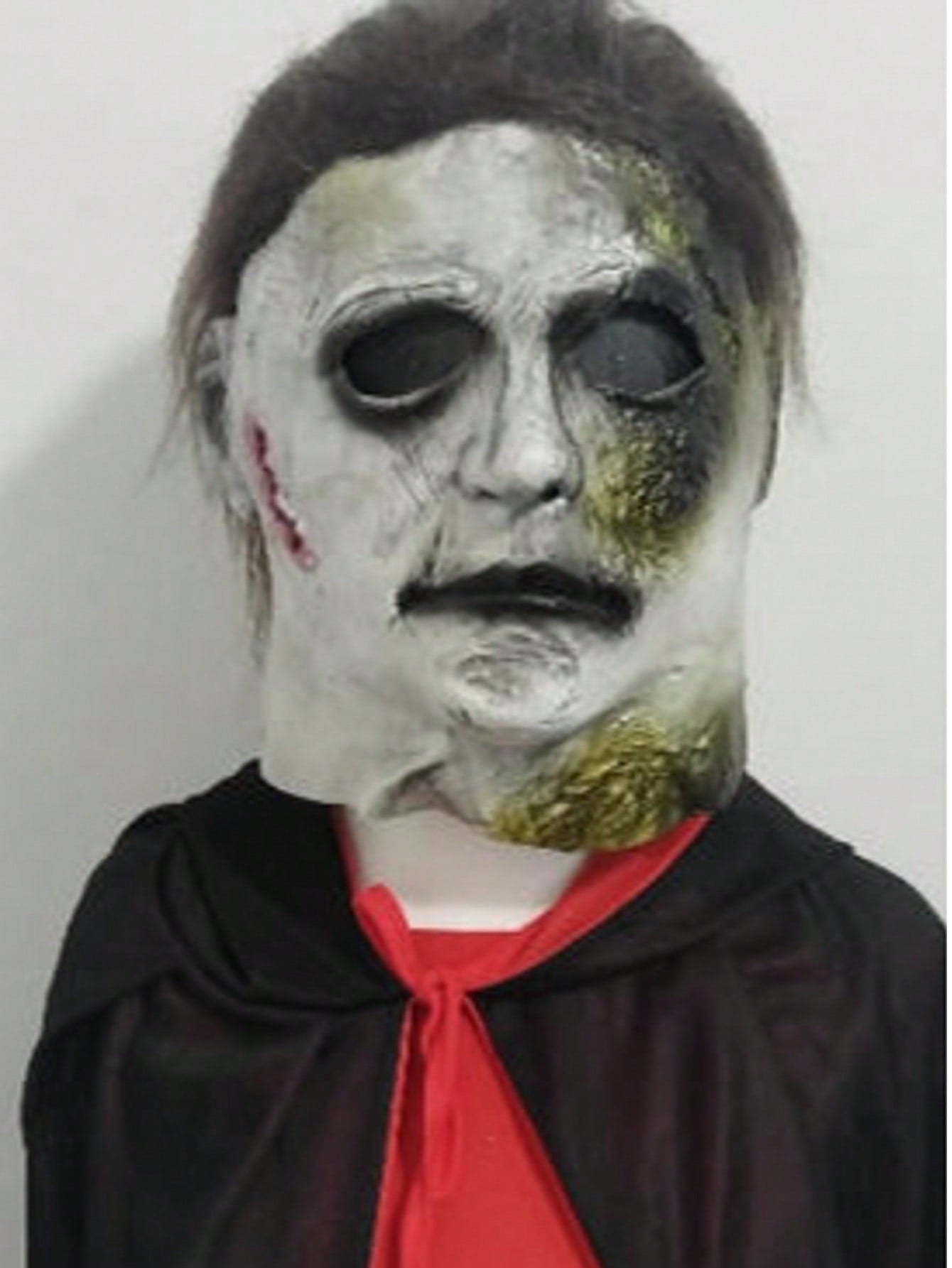 Halloween Michael Myers Mask Scary Killer Full Head Mask Creepy Fire Burn Scar Latex F