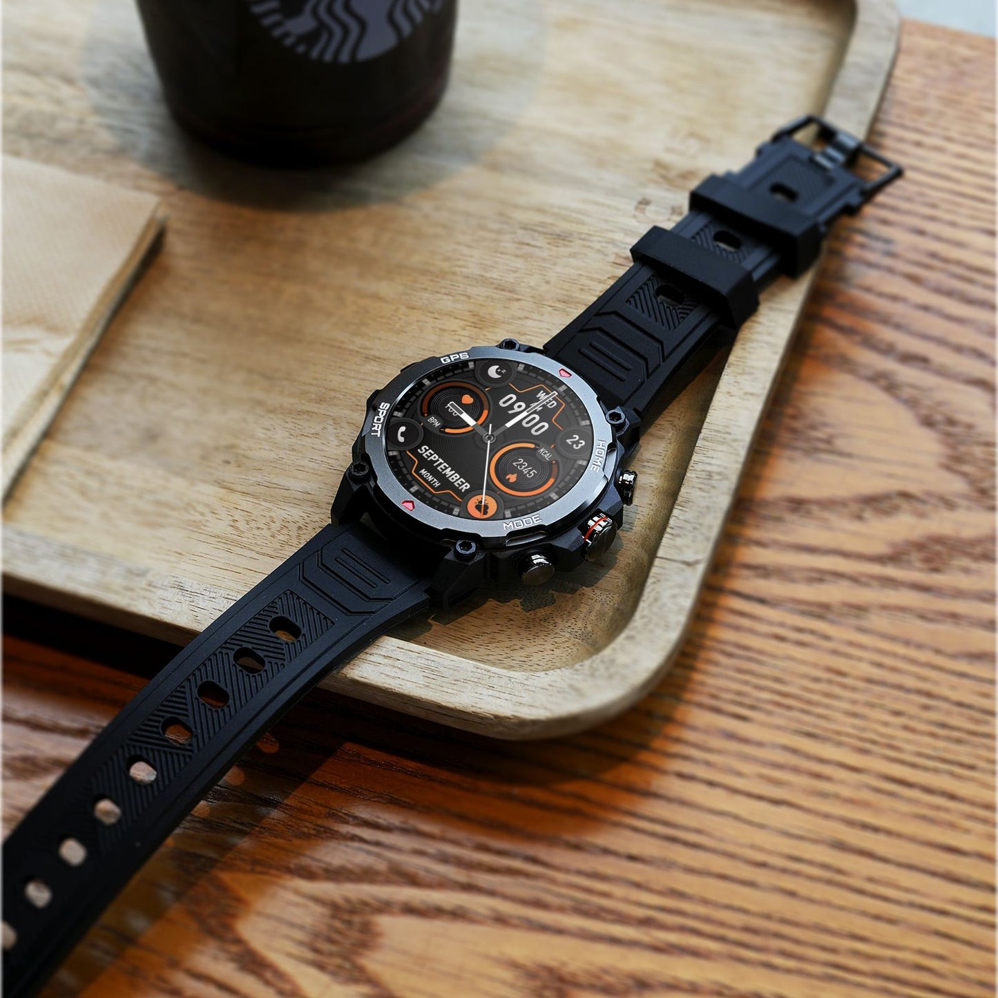 G6/ Trek 1 Smart Watch AMOLED Esportes ao Ar Livre GPS Bússola Frequência Cardíaca À Prova D'Água Chamada Bluetooth 5ATM One Plus Smartwatches Para Homem