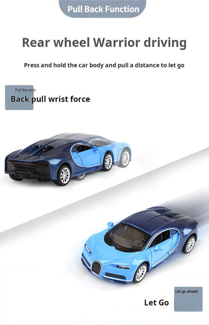 1:36 Bugatti Carro de Brinquedo Super Sport Modelo Miniatura Rodas Livres Liga de Zinco Fundido Coleção Presente Carro